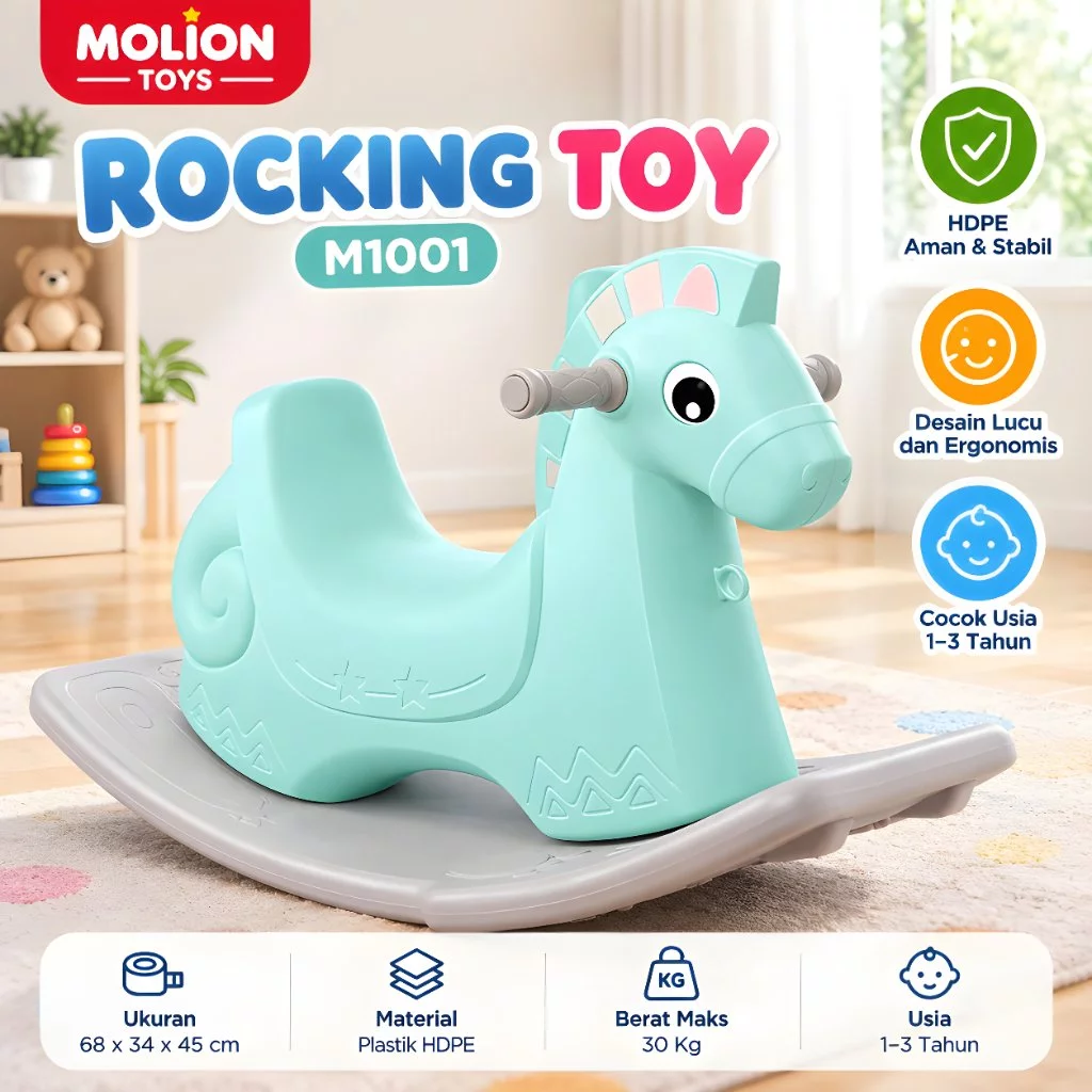 Kuda-Kudaan Anak MOLION TOYS M1001/M1003 – Jungkat-Jungkit SNI